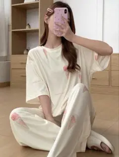 【週末値下げ！】SHEIN アイスクリーム柄　ルームウェア　パジャマ