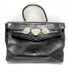 VERSACE ヴェルサーチ サンバースト メデューサ レザーハンドバッグ