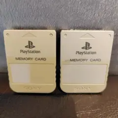 PlayStation1 メモリーカード ２枚【動作読み込みOK】日本製