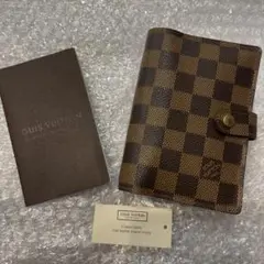 LOUIS VUITTON ダミエ 手帳(ビトンのメモ用紙・シール・定規付)