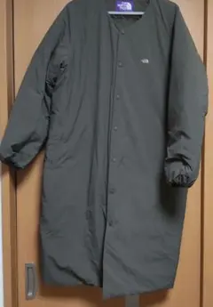 THE NORTH FACE パープルレーベル ノーカラーダウン カーキ