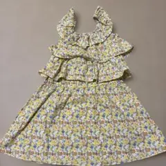 フラワープリント ノースリーブワンピース 120