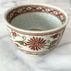 奥田頴川 赤絵 瓜形花入 江戸中期〜後期作 奥田頴川 赤絵 瓜形花入 江戸中期〜後期作