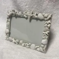 ハンドメイド　貝殻写真立て