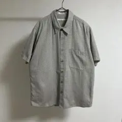 perry Ellis 幾何学模様 半袖シャツ Lサイズ