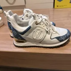 Louis Vuitton ホワイト デニム スニーカー