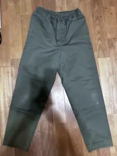 カーキ 黒 シェフパンツ 2本セット