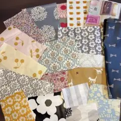 ラミネート生地【C】ハギレセット 19枚☆多様なデザイン、サイズ　おまとめ売り