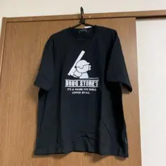DRUG STORE'S ベースボールTシャツ ブラック
