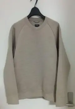 UNIQLOユニクロ●ウルトラストレッチドライスウェットシャツベージュMサイズ