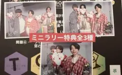 NEWS トイボックス　ジョイポリス　コラボ ミニラリー　ミニカード（全3種）