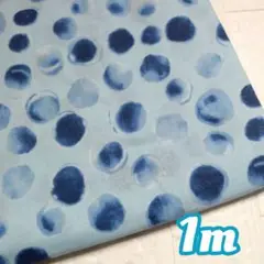 にじんだ水玉模様❁水彩風　シーチング1m