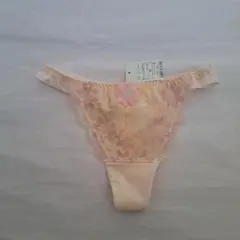 花柄レース Tバック Mサイズ ピンク系