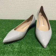 FABIO RUSCONI レザー　ポインテッドトゥ　フラット　シューズ