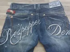 美品 RED PEPPER ショート 七分丈 デニム ボトム size:24