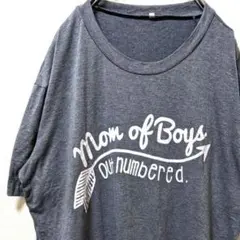 mom of Boy's Tシャツ グレー 灰色 XL 古着