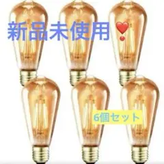 エジソン電球✨LWIT E26 LED電球 60W相当 6個セット56mmサイズ