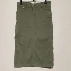 ドゥーズィエムクラス タイトスカート 34 カーキ