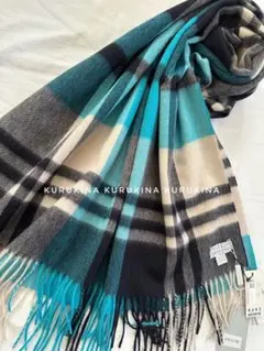 ジョシュアエリス カシミヤ大判ストール 51785 新品未使用 ライトブルー