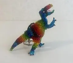 レインボービーズ恐竜キーホルダー