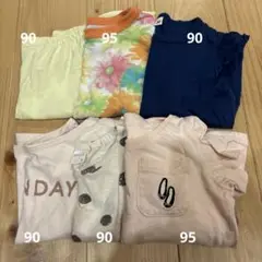 子供用Tシャツセット 90-95cm 保育園着　まとめ売り　女の子