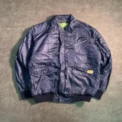 6AS2【MOWINT】ドガジャン　ジップアップジャケット　裏ボア　古着used