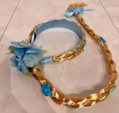 ラプンツェル　カチューシャ　髪飾り　花　プリンセス　なりきり　コスプレ　仮装
