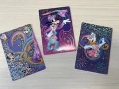 香港ディズニーランド　コレクタブルカード　20周年　3枚　レア　美品