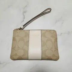 COACH コーチ リストレット コインケース ポーチ 美品 シグネチャー