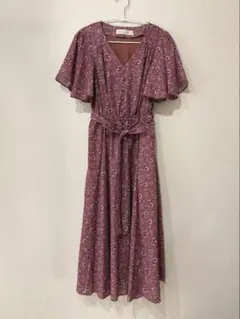 31sonsdemode 小花柄デシンワンピース　ローズピンク
