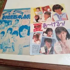 切り抜き南野陽子、酒井法子、小川範子、本田美奈子、斉藤由貴