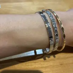 シルバー バングル 3本セット