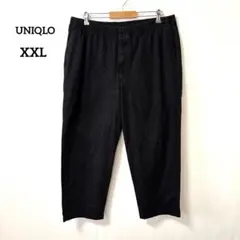ユニクロ【XXL】イージーパンツ ワイドパンツ 大きいサイズ ウエストゴム 黒