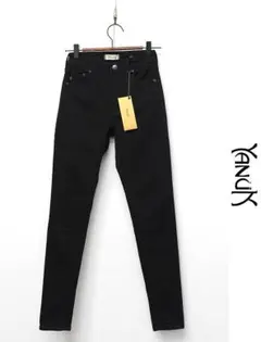 C497/美品 YANUK PATRICIA スキニー デニム パンツ 22 黒