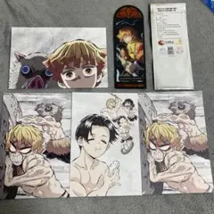 鬼滅の刃　全集中展北京　我妻善逸 非売品PVC ステンドグラス風しおり＋おまけ