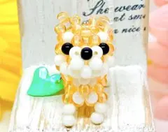 ☆柴犬のチャーム⑧☆ビーズマスコット☆Si☆キーホルダー☆