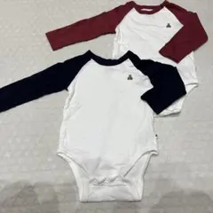 baby gap 長袖ロンパース　２枚セット