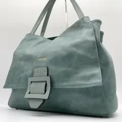 【極美品】フィラノ ショルダーバッグ 肩掛け バックル フェイクレザー A4収納