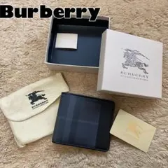美品 Burberry ESTABLISHED 1856 折り財布