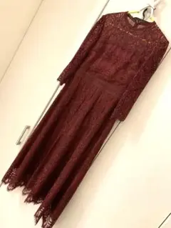ダイアグラム ボルドー ドレス ワンピース