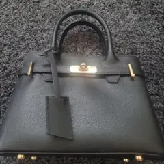 GIANNI NOTAROハンドバッグ ショルダーバッグブラックゴールド