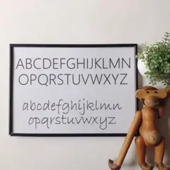 アルファベット表　インテリア　ポスター