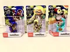 スプラトゥーン3 amiibo 3体別々セット イエロー ブルー コジャケ