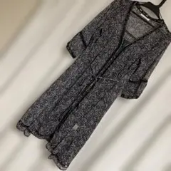 LOWRYSFARM フラワープリント ロングワンピース