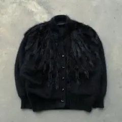 angora mixed cardigan