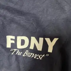 DELTA デルタ　FDNY Tシャツ　アメリカ製　ニット　ネイビー　L