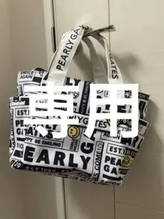 人気完売 パーリーゲイツ ニュースペーパー 柄 カートバッグ