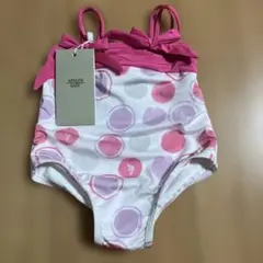 ARIMANI BABY ベビー水着 6M ピンク/ホワイト　新品タグ付