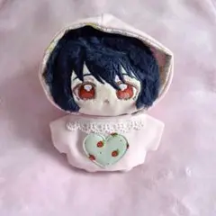 ぬいぐるみ服 ビッグハートパーカー ピンク×緑10cm 〜 12cm ぬい服