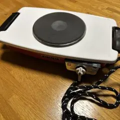 日*6様 【動作確認済み】日立電気コンロ 昭和 レトロ 当時物 600W 300 レトロ家電 日立 電気コンロ 赤 ヒーター切替スイッチ付 卓上
